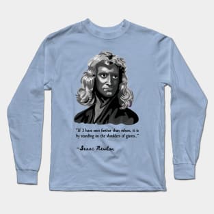 Isaac Newton Portrait Long Sleeve T-Shirt